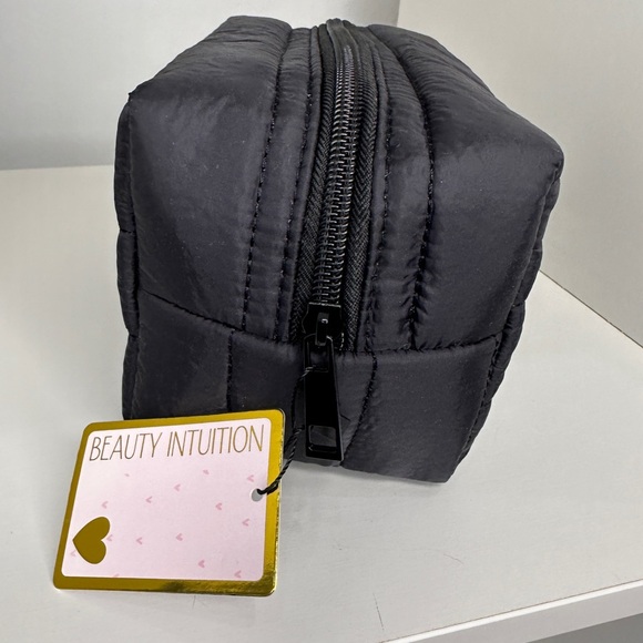 NWT Beauty Intuition Matte Black Puff Cosmetic Bag | 🖤 - Picture 3 of 5